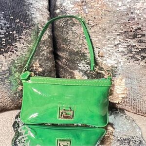Dooney & Bourke Vibrant Green Patent Shoulder Bag